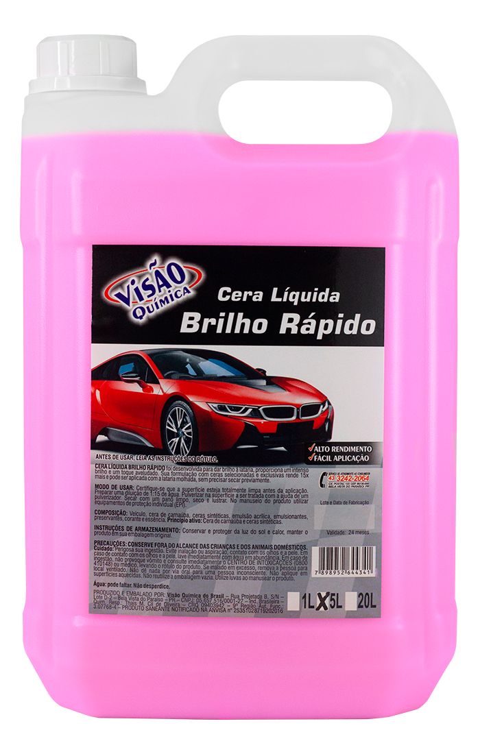 Embalagem CERA LÍQUIDA BRILHO RÁPIDO Embalagem CERA LÍQUIDA BRILHO RÁPIDO